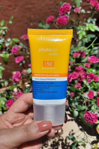 O protetor solar facial Dermage Photoage Water FPS 50 é bom?